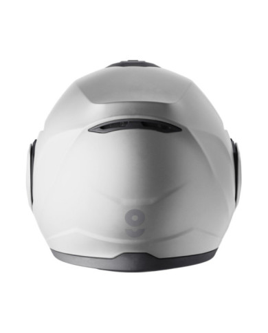 gms Casque rabattable FLIPPO gris clair satiné