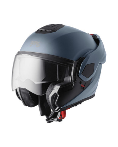 gms Casque rabattable FLIPPO bleu-gris satiné
