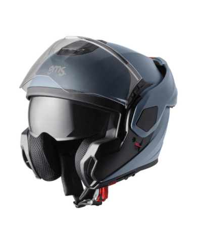 gms Flipbackhelm FLIPPO satin blau-grau