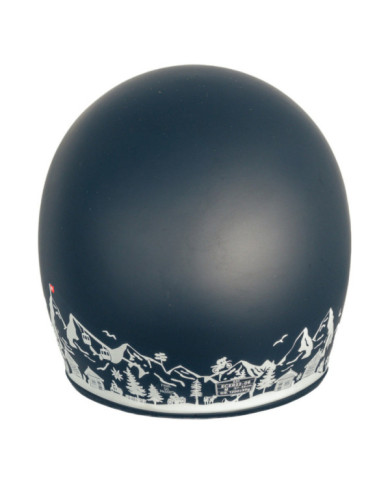 gms Casque Jet Ride in Italy noir-blanc